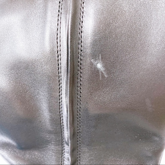 Calvin Klein Frieda Knee High Black Leather Boots - Picture 5 of 7